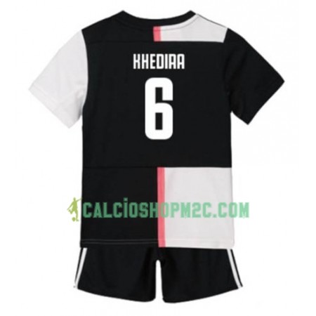 Juventus Sami Khedira 6 Bambino Maglia Prima 2019/2020 Manica Corta (+ Pantaloncini)